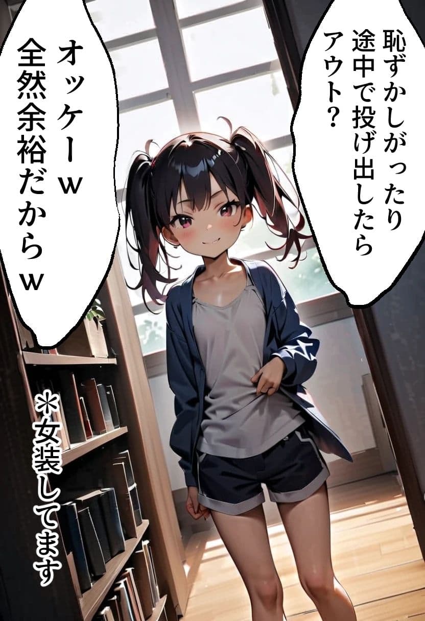 足刈がイク！  女装男の娘・ツインテール編 サンプル 4