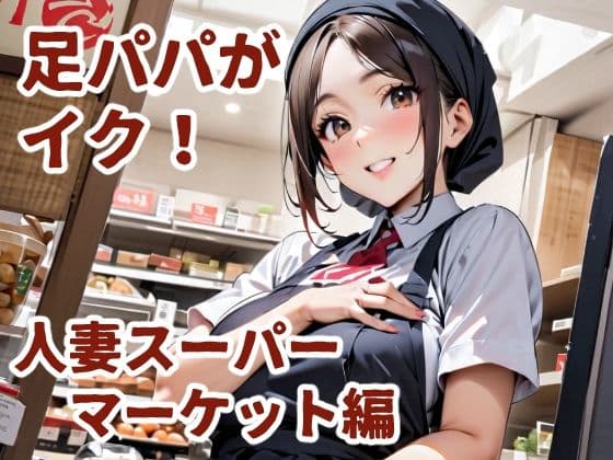 足パパがイク！  人妻スーパーマーケット編