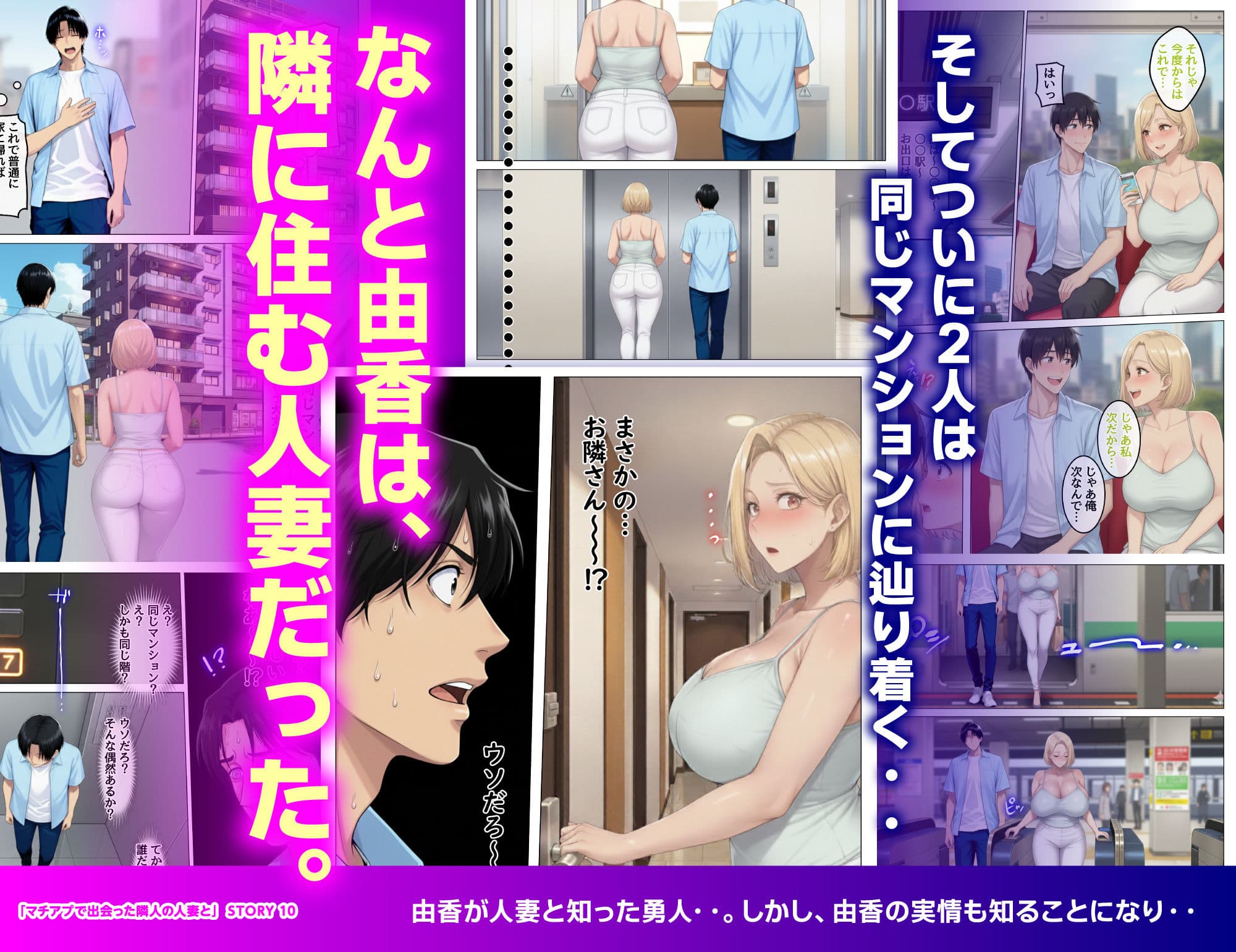 マッチングアプリで出会ったむちむち美女が、まさかの隣人で人妻だった件 サンプル 10