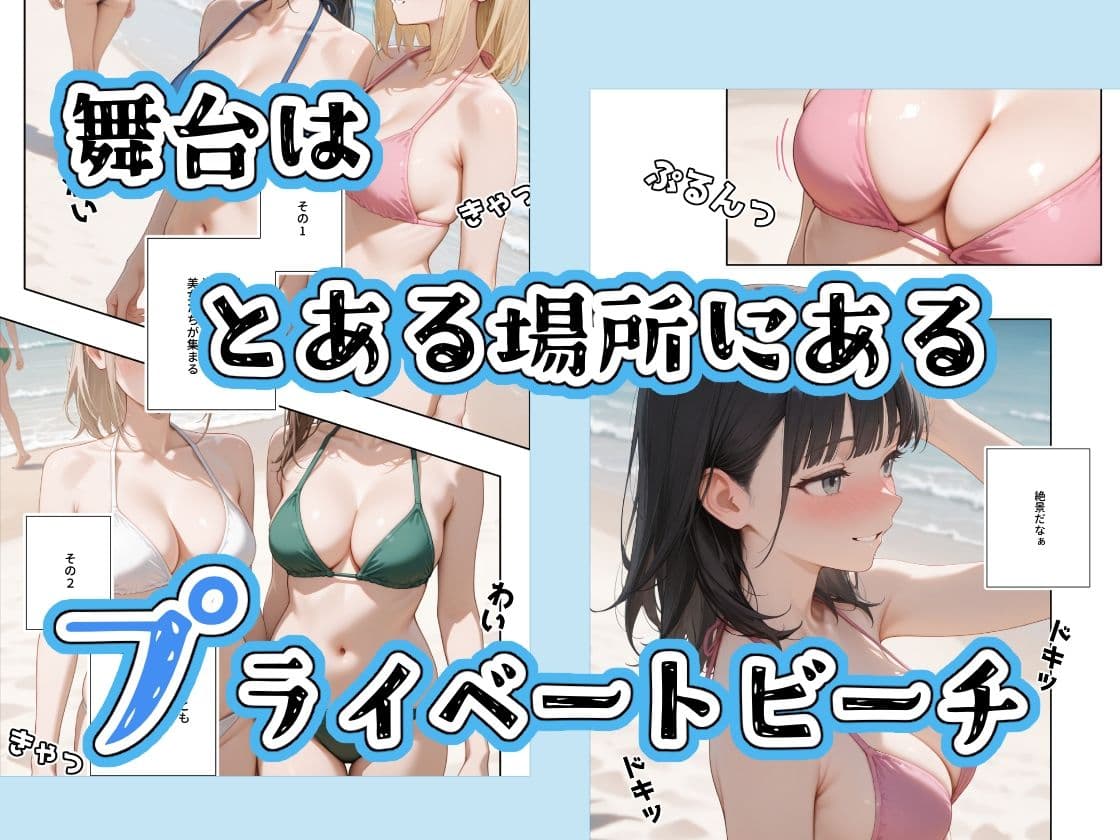 水着美女たちが俺に絶対服従なプライベートビーチ サンプル 1