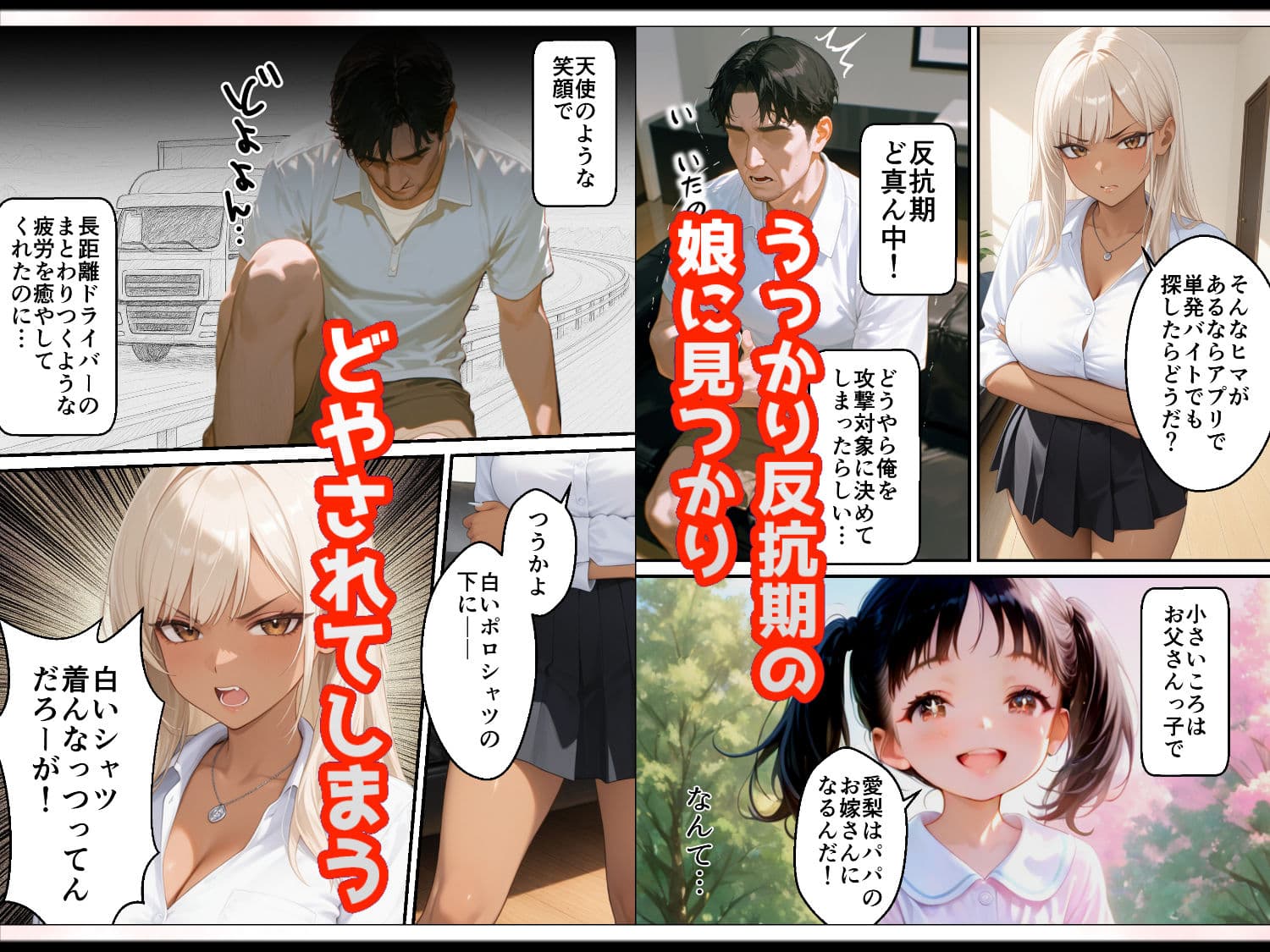 普段はマジメなお父さん、宅飲みで酔って寝ていたらお小遣いをもらいにきた白ギャルな姪っ子にイタズラされてしまう サンプル 2