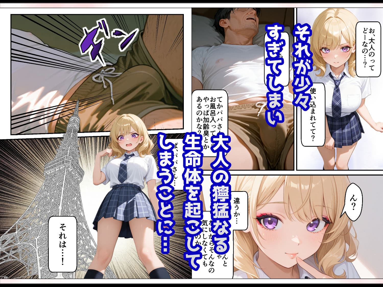 普段はマジメなお父さん、宅飲みで酔って寝ていたらお小遣いをもらいにきた白ギャルな姪っ子にイタズラされてしまう サンプル 6