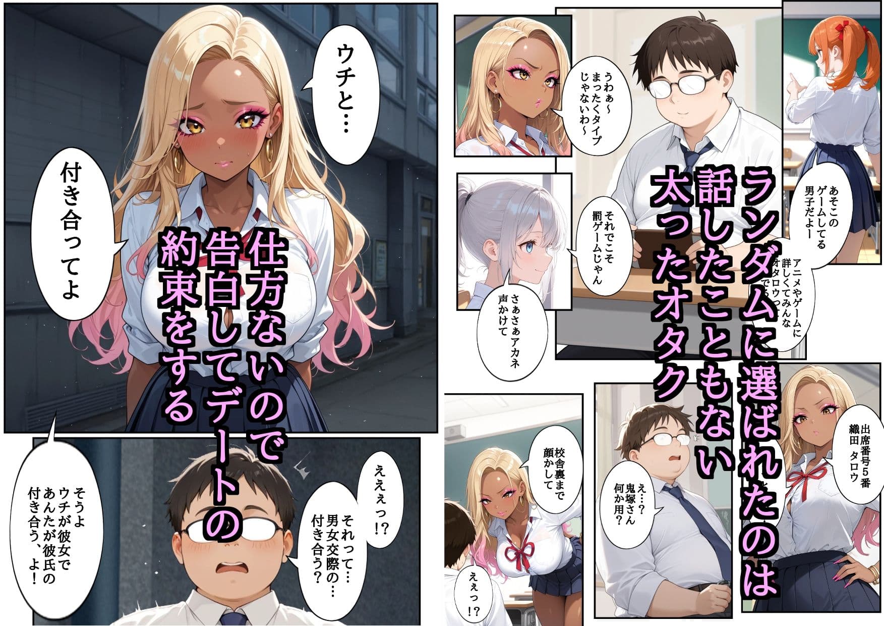 学園一ビッチと噂のギャルが罰ゲームでガチなオタクと付き合ったら… サンプル 2