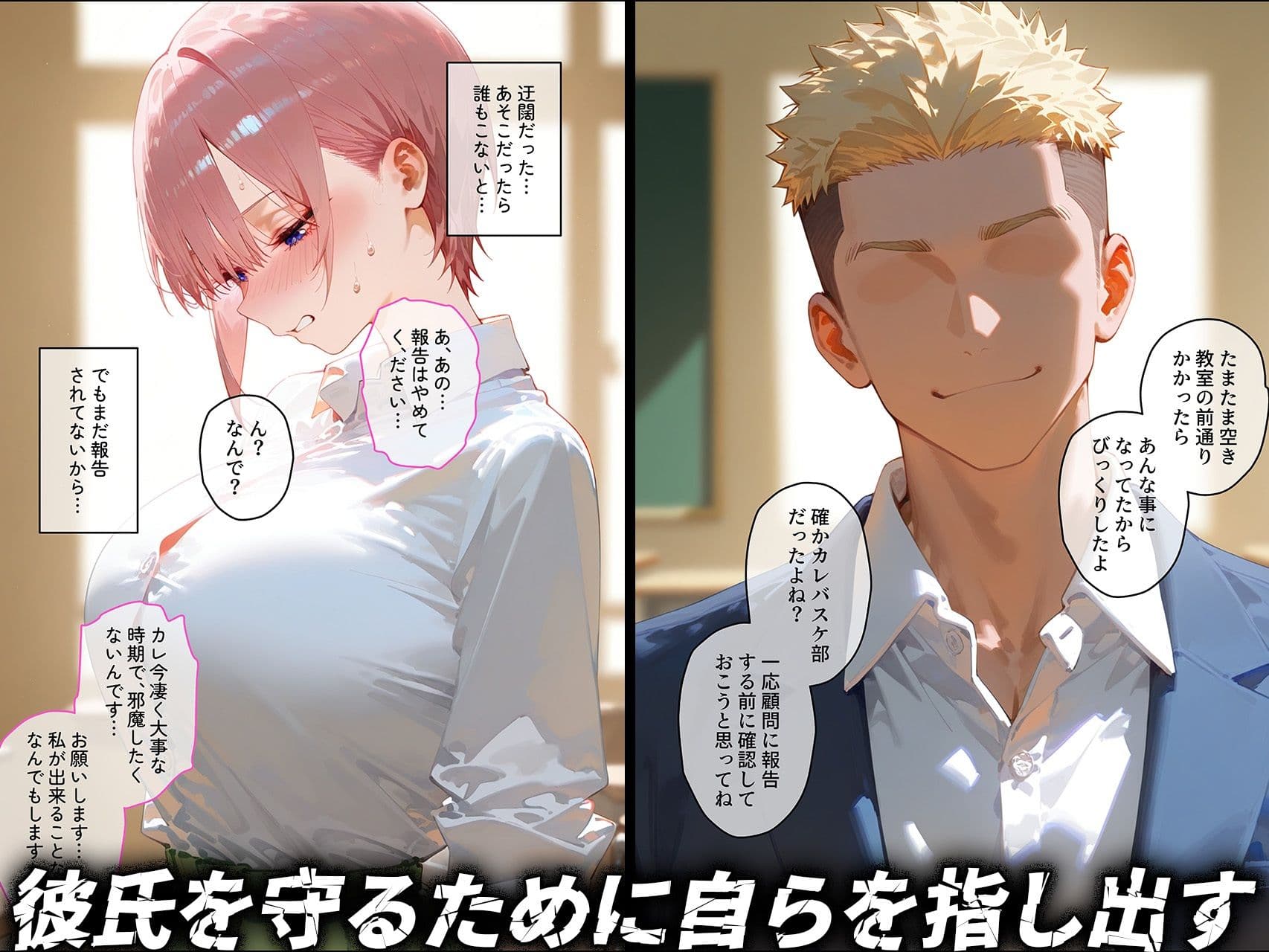 【中野 〇花】俺の大好きな清楚彼女が寝取られ快楽堕ちする話 サンプル 3
