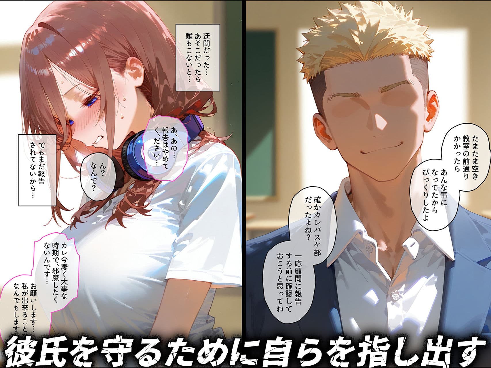【中野◯玖】俺の大好きな清楚彼女が寝取られ快楽堕ちする話 サンプル 3