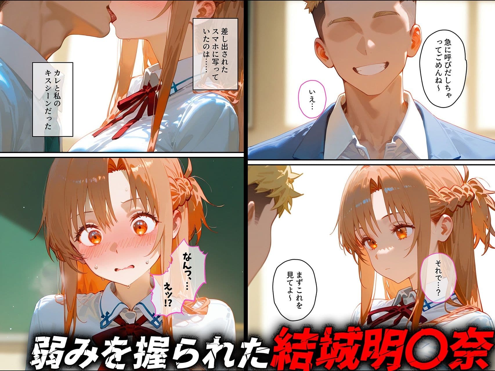 【結城明◯奈】俺の大好きな清楚彼女が寝取られ快楽堕ちする話 サンプル 2