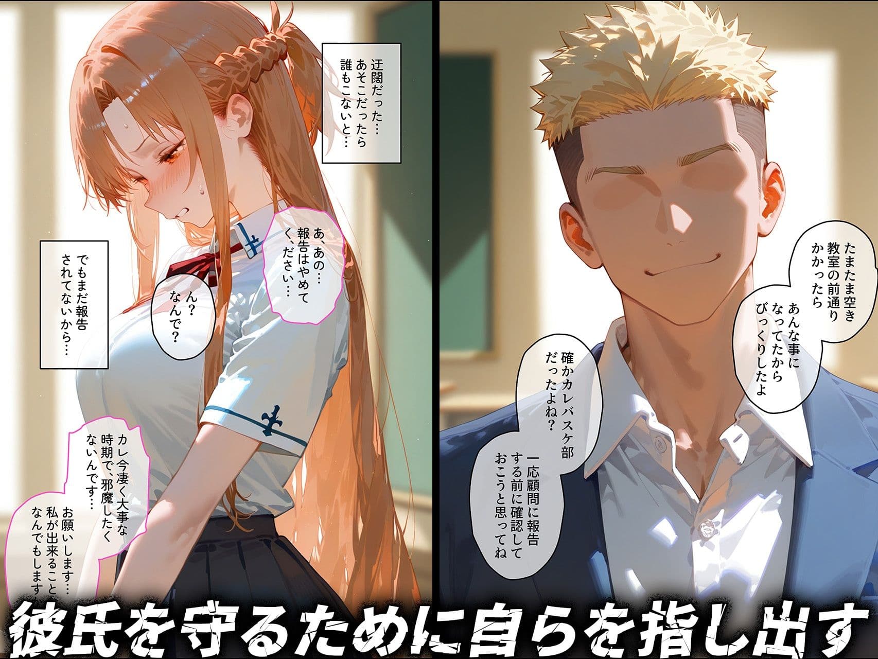 【結城明◯奈】俺の大好きな清楚彼女が寝取られ快楽堕ちする話 サンプル 3