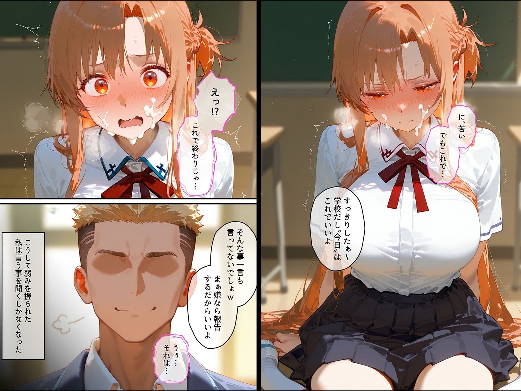 【結城明◯奈】俺の大好きな清楚彼女が寝取られ快楽堕ちする話 サンプル 6