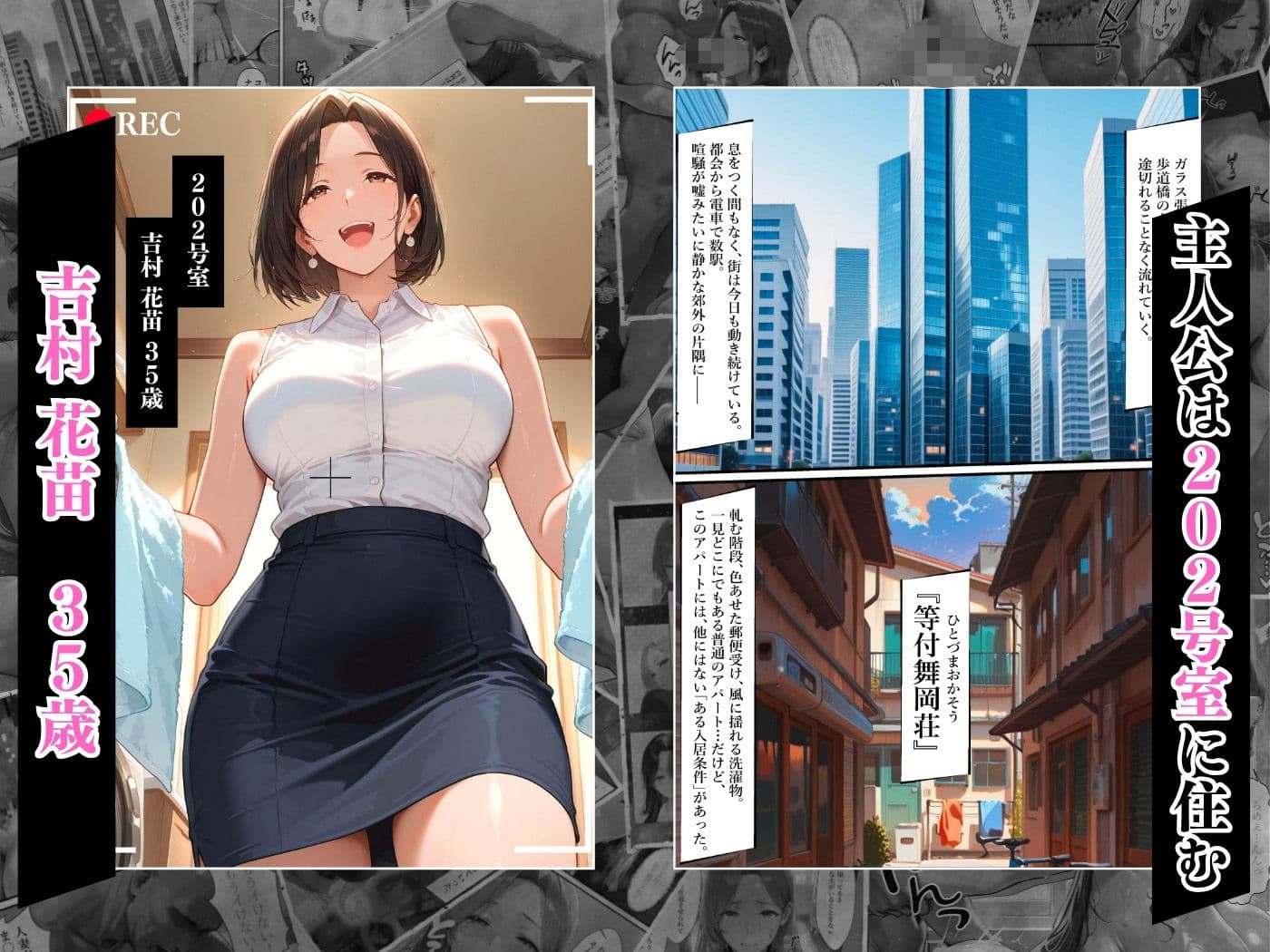 【4K高画質】人妻限定アパート 202号室 吉村花苗 〜大家のペットになった日編〜 サンプル 4