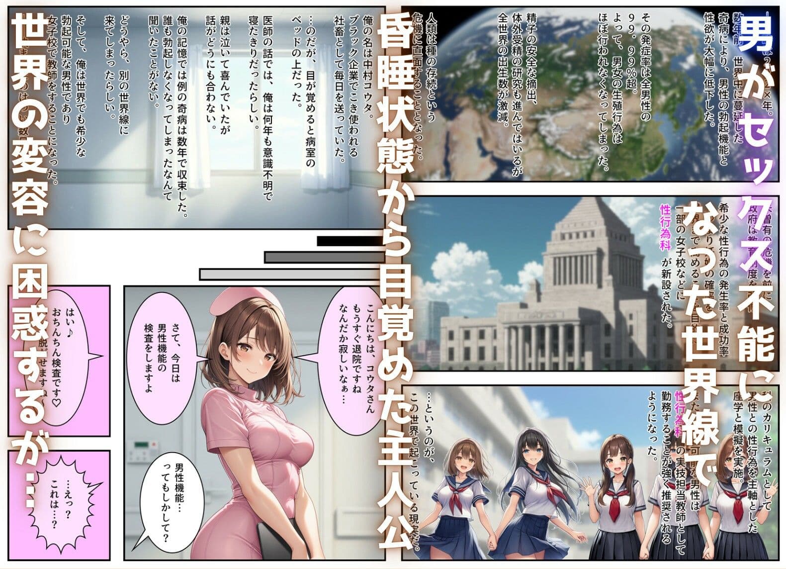 性行為科の先生になって、JKたちとハーレム恋愛セックスする話 サンプル 1