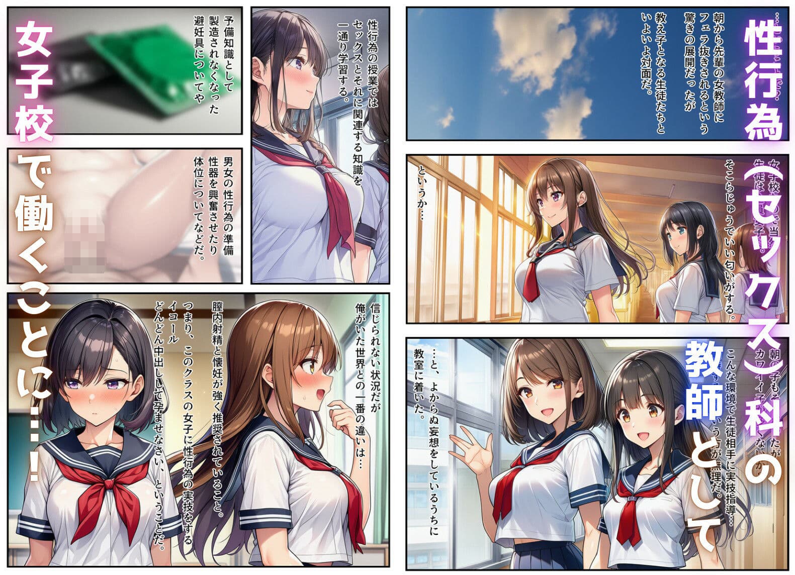 性行為科の先生になって、JKたちとハーレム恋愛セックスする話 サンプル 3