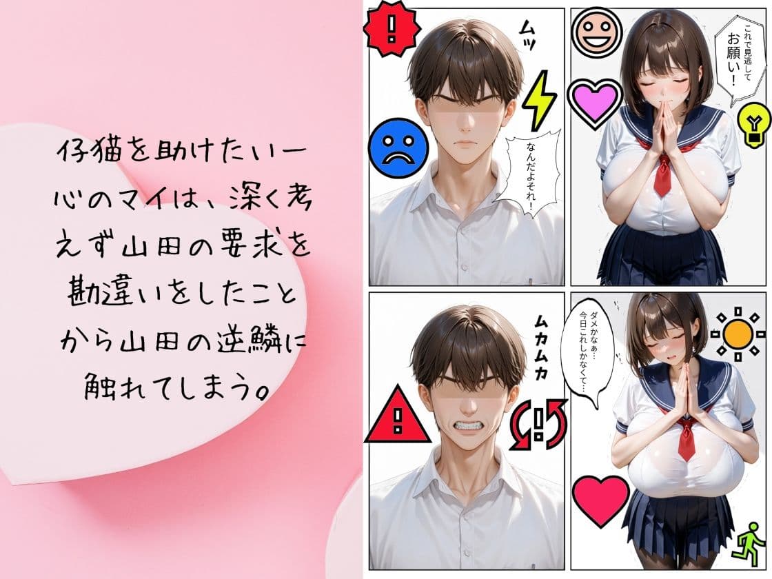 憧れの巨乳クラスメイトを成り行きで我がモノにした或る男の行幸 仔猫を助けただけなのに サンプル 3