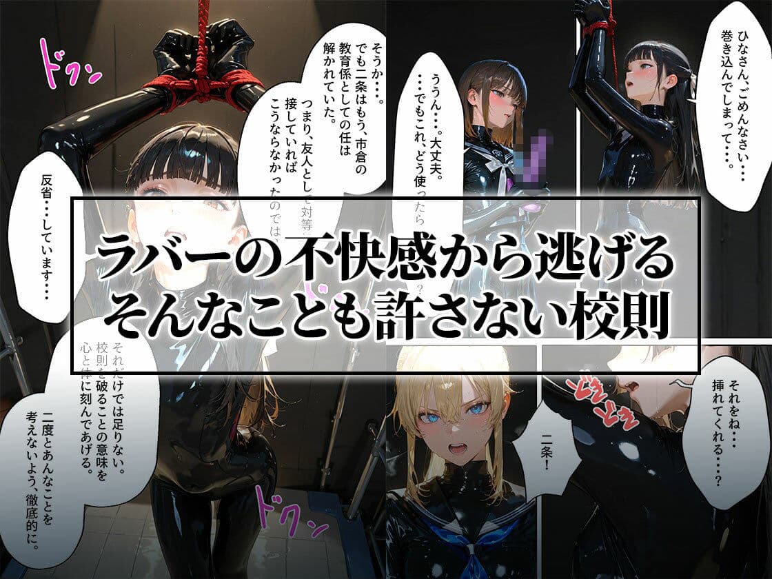 護謨学院|更生プログラム【96Pコミック】放課後の連続拘束絶頂 サンプル 5