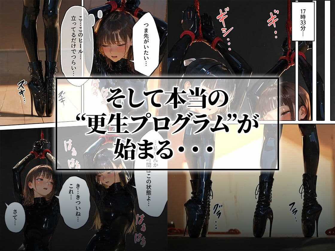 護謨学院|更生プログラム【96Pコミック】放課後の連続拘束絶頂 サンプル 7