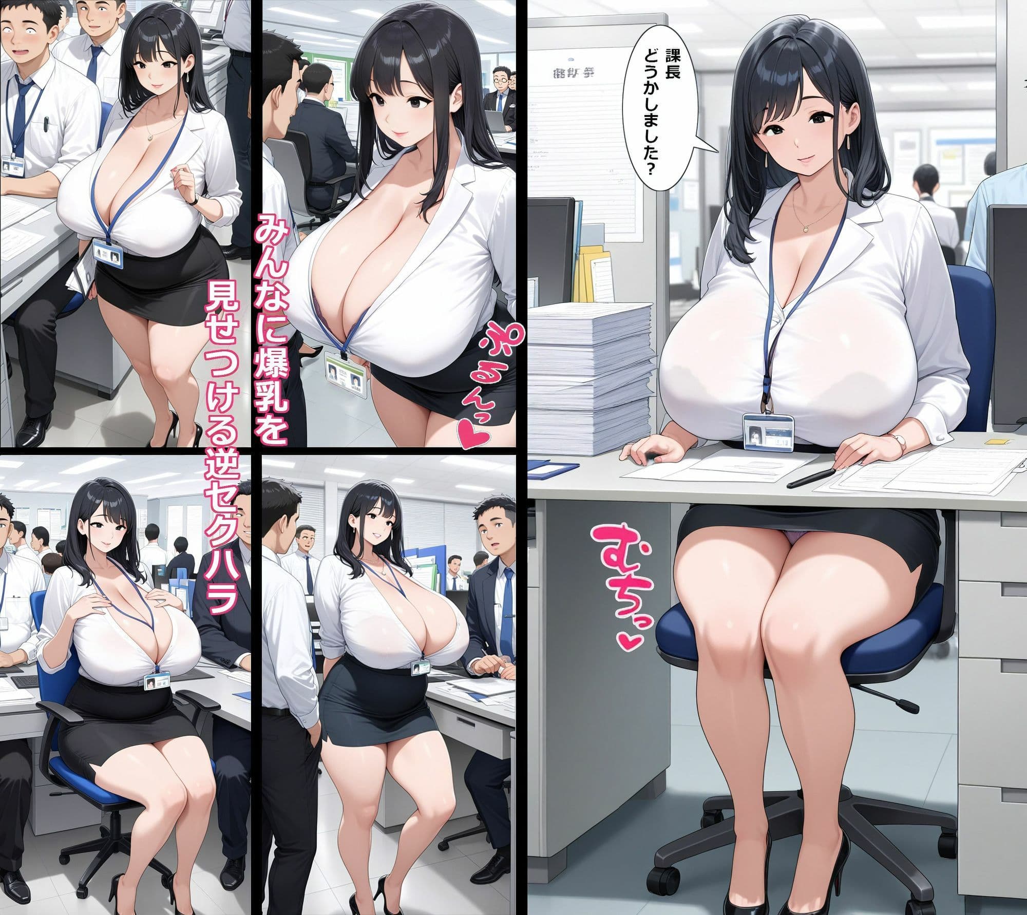 超乳爆乳輪OLの逆セクハラ サンプル 1