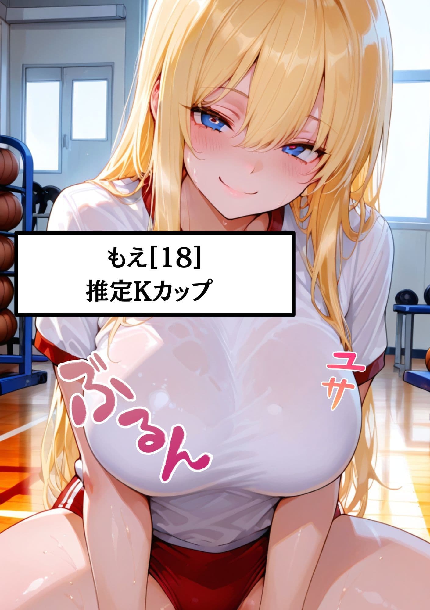 【Kカップ痴女のもえ18歳に鬼ピストン】体育の授業で同級生に犯●れる  ちんこ押し当ててセクハラされて  無理やり中出しされちゃった サンプル 1