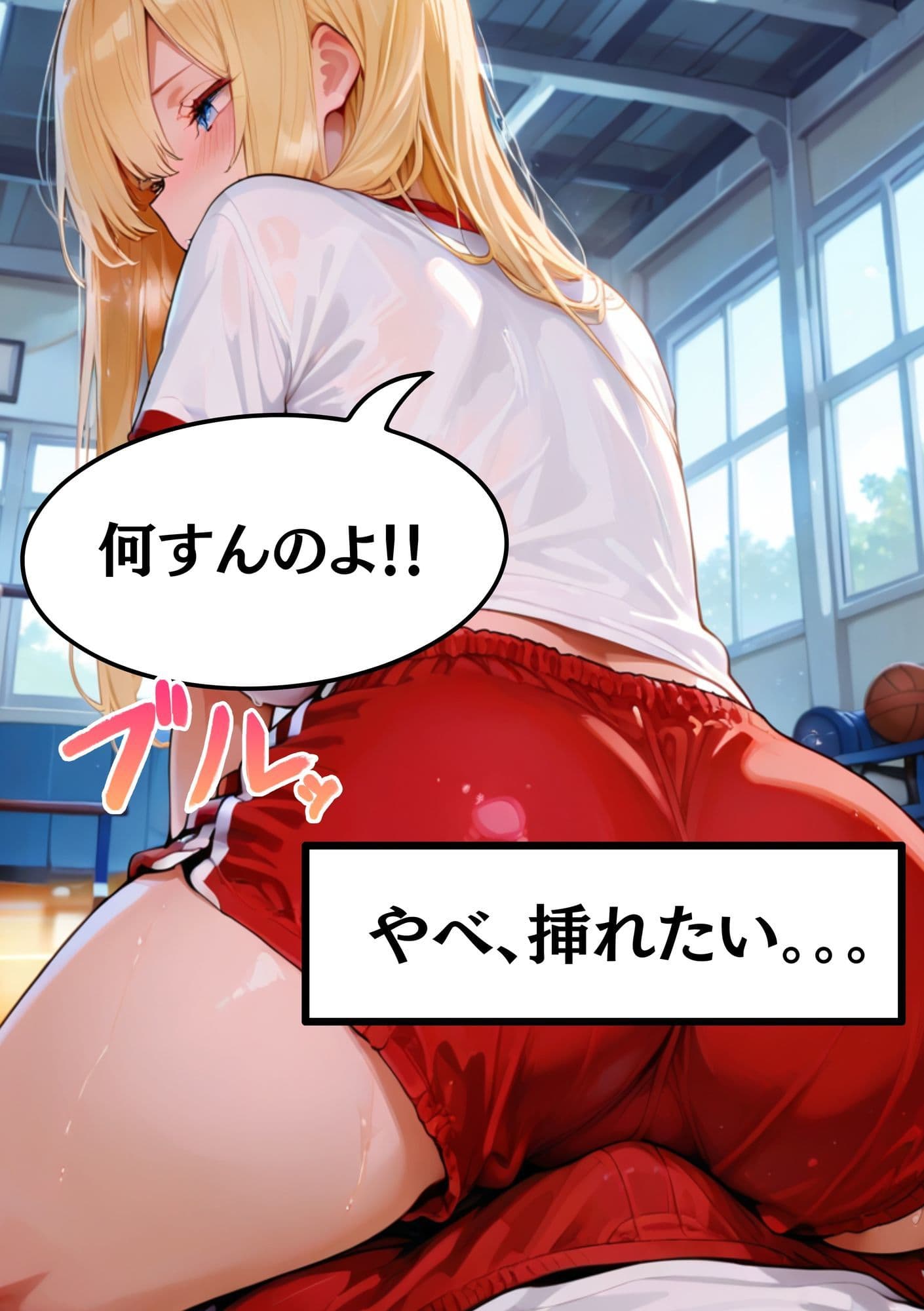 【Kカップ痴女のもえ18歳に鬼ピストン】体育の授業で同級生に犯●れる  ちんこ押し当ててセクハラされて  無理やり中出しされちゃった サンプル 2