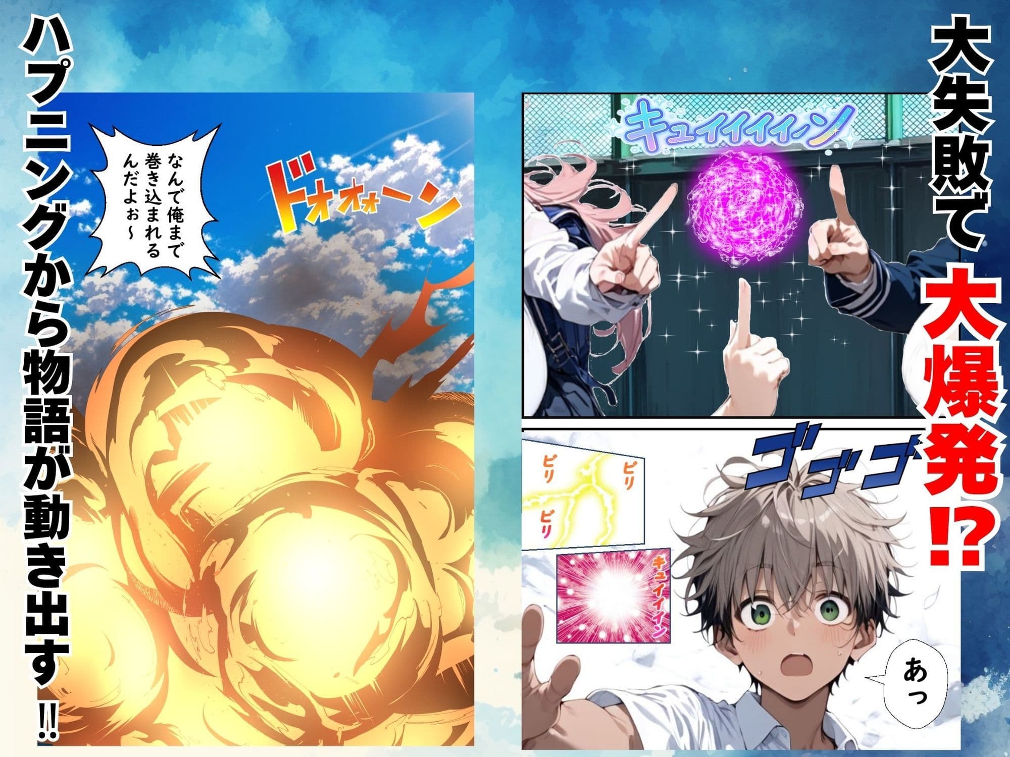Hぷにんぐ  幼馴染魔法少女3人と魔法失敗でラッキースケベ連発のハーレム学園生活 サンプル 2