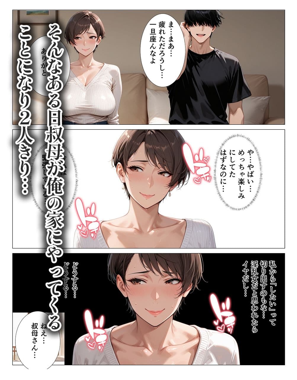 汗でピタピタになったタンクトップ越しに叔母さんの爆乳揉んだら中出しHさせてくれた2 ー潮吹き編ー サンプル 3