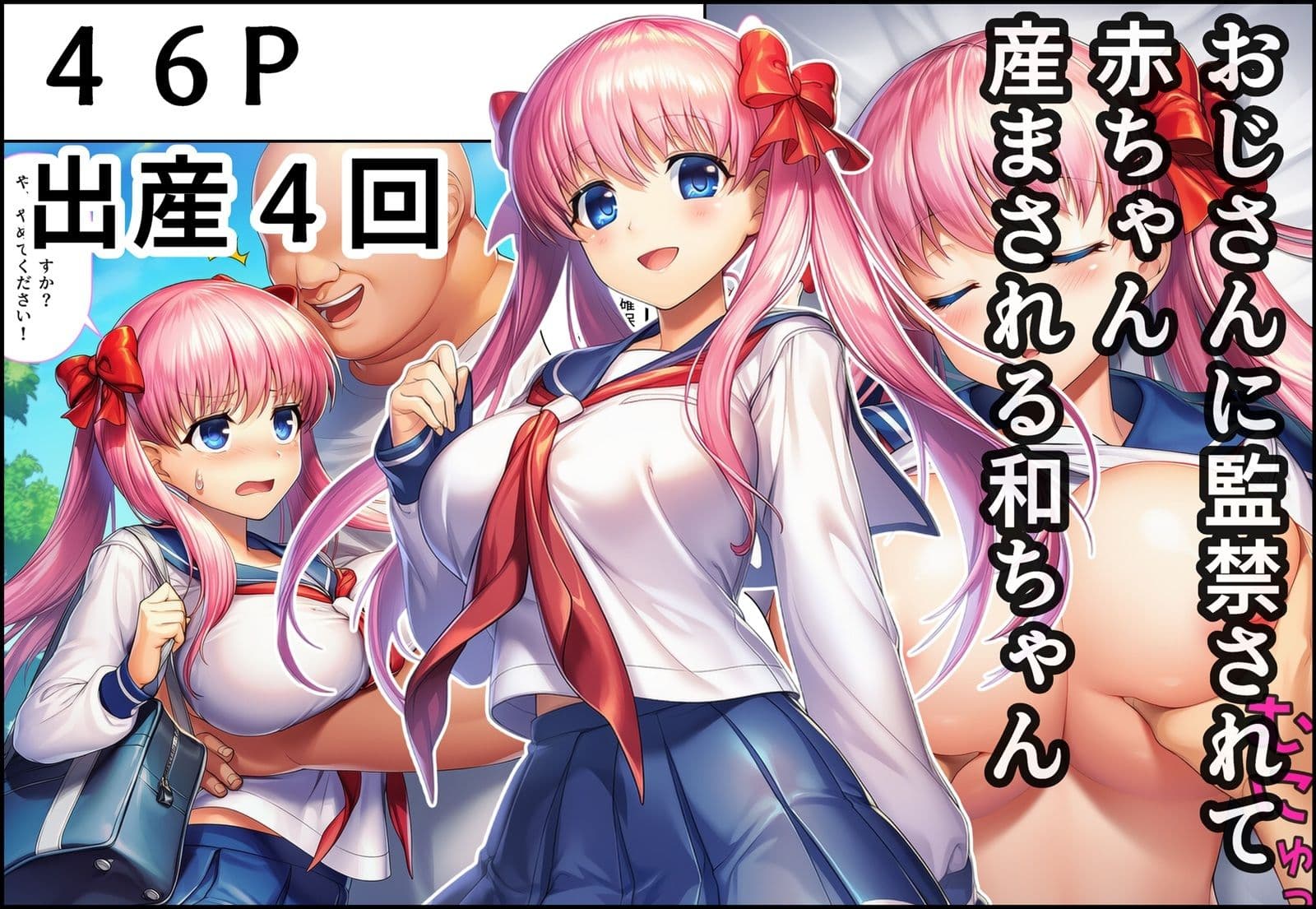 おじさんに監禁されて赤ちゃん産まされる和ちゃん サンプル 1