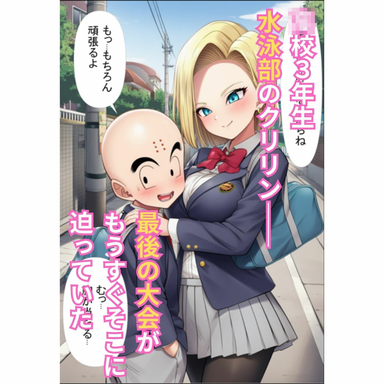 女子校生18号と女教師ブルマが僕のチンポを取り合う！   〜水泳部クリリンの中出し！トレーニング〜 サンプル 1