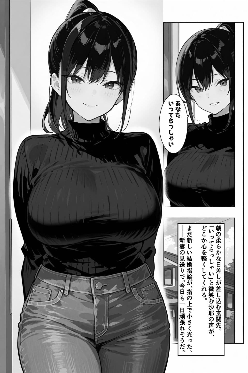 俺の嫁が同僚のデカチンポに寝取られていた件 サンプル 1