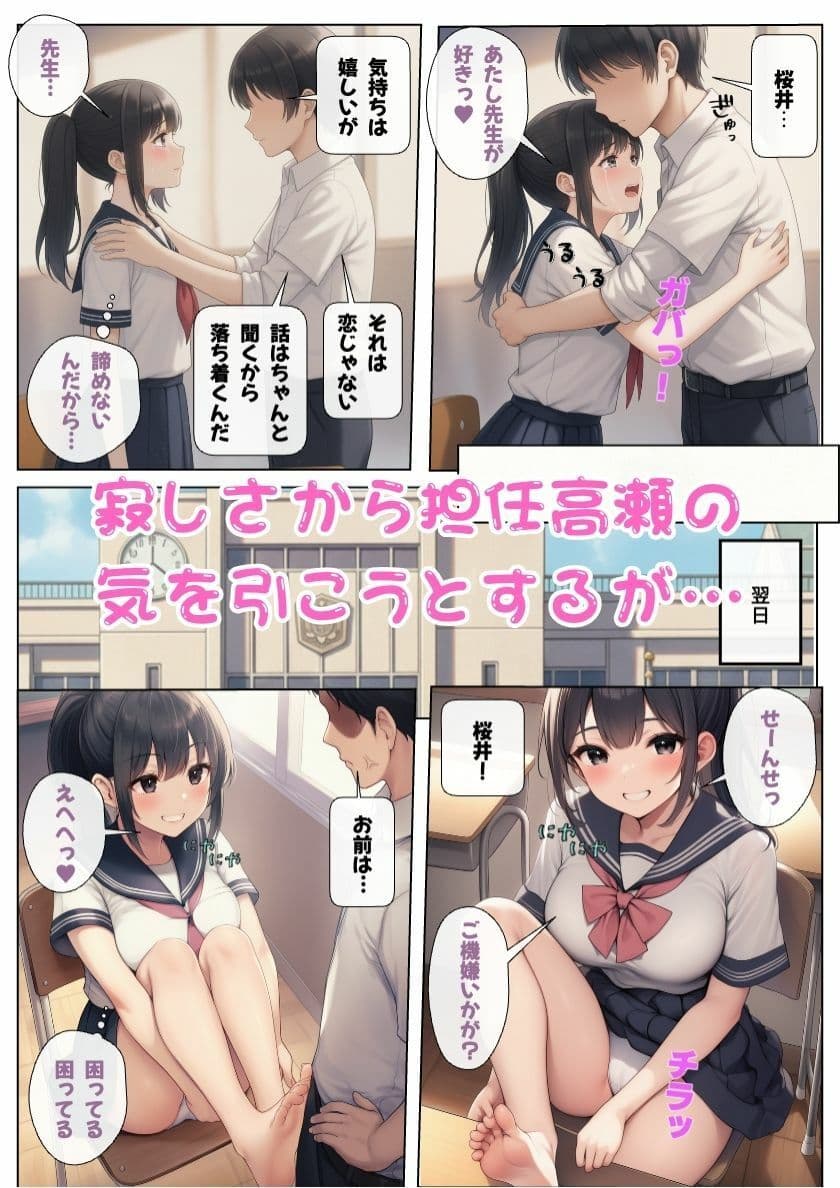 愛に飢えたJKが教師に調教おねだり!緊縛プレイでアナル開発! サンプル 2