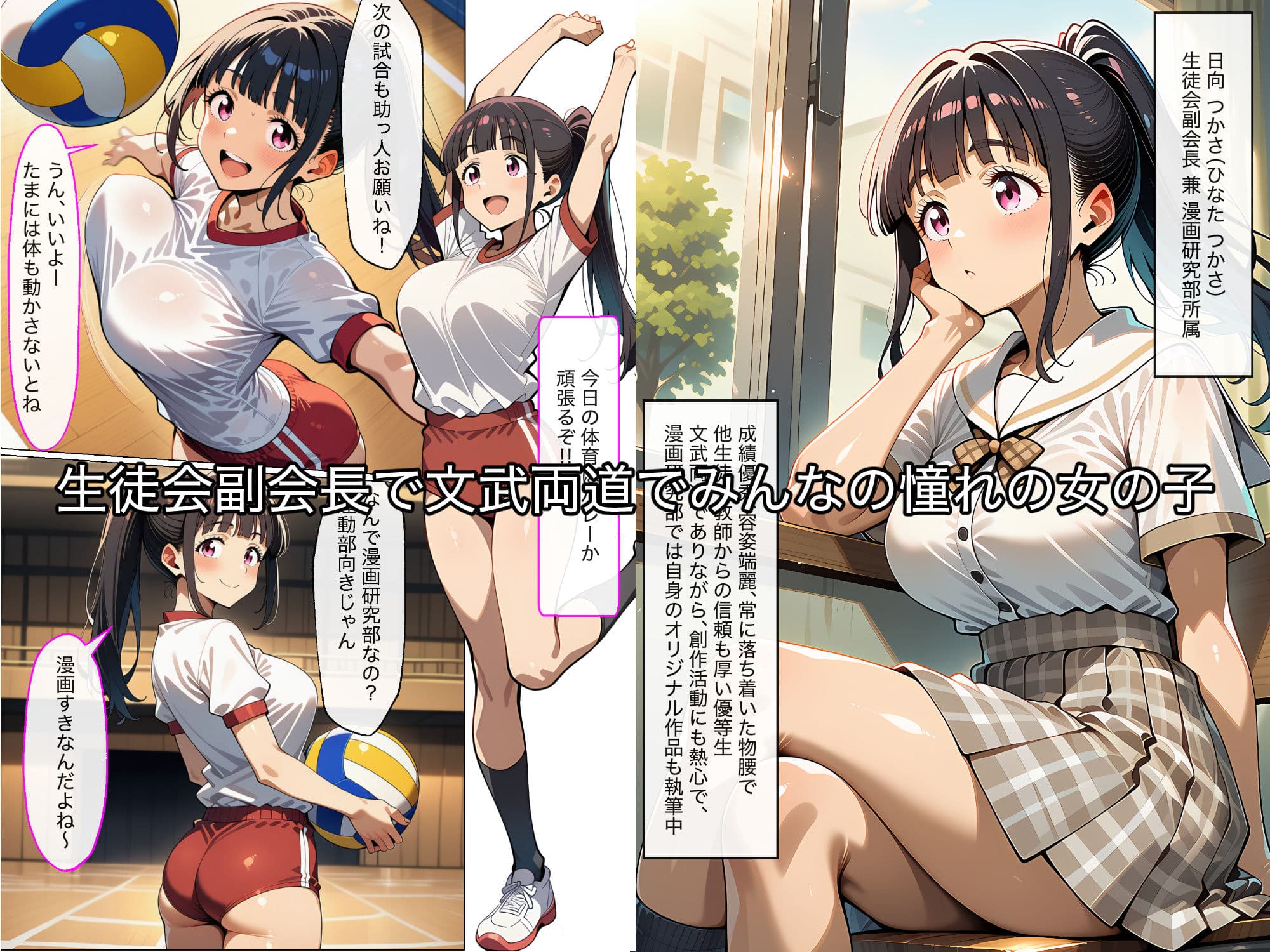 真面目でむっつりなオナニー狂の生徒会副会長を後輩デブオタの僕がちんぽ奴◯に堕とす話ーあの娘の秘密【生徒会副会長ちんぽ奴◯化】ー サンプル 2