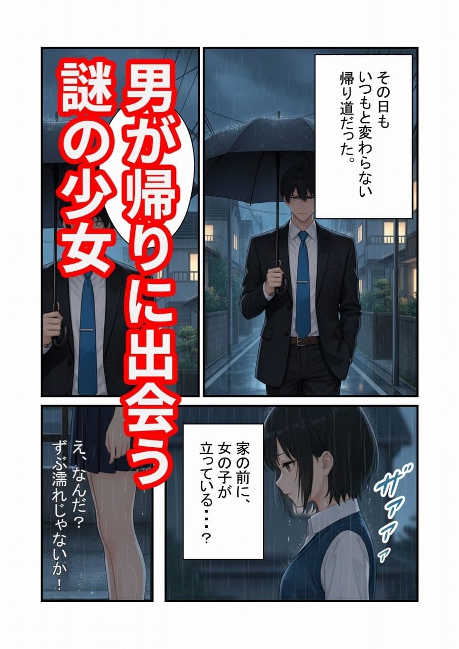 雨の日に少女を拾う サンプル 1