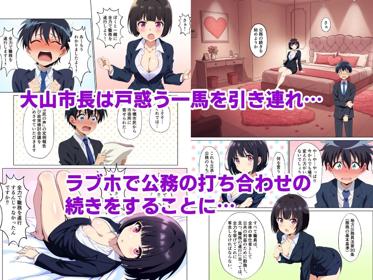 ぼくっ娘市長とラブホで公務の打ち合わせをしていたら男女の関係になっちゃう話 サンプル 4
