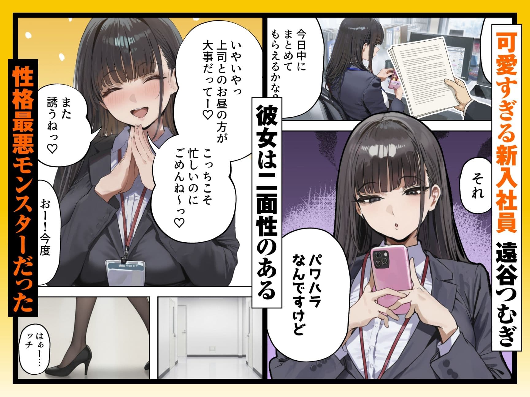 生意気新卒つむぎちゃん  媚薬飲んじゃったせいで嫌いな上司と生ハメセックスしたくてたまらないんだけど！？ サンプル 1