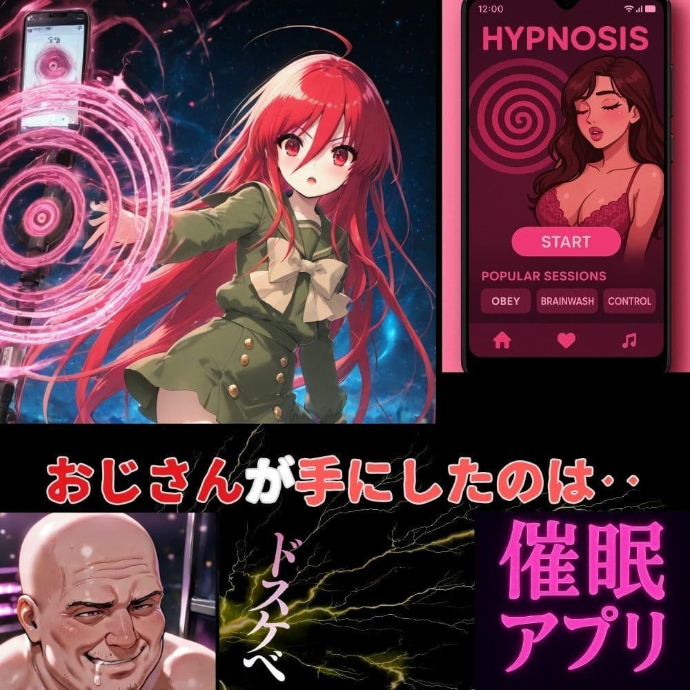 炎髪灼眼のツンデレが従う催●アプリのコマンド‥シャナの知らないおじさんとの甘い快感‥ サンプル 1