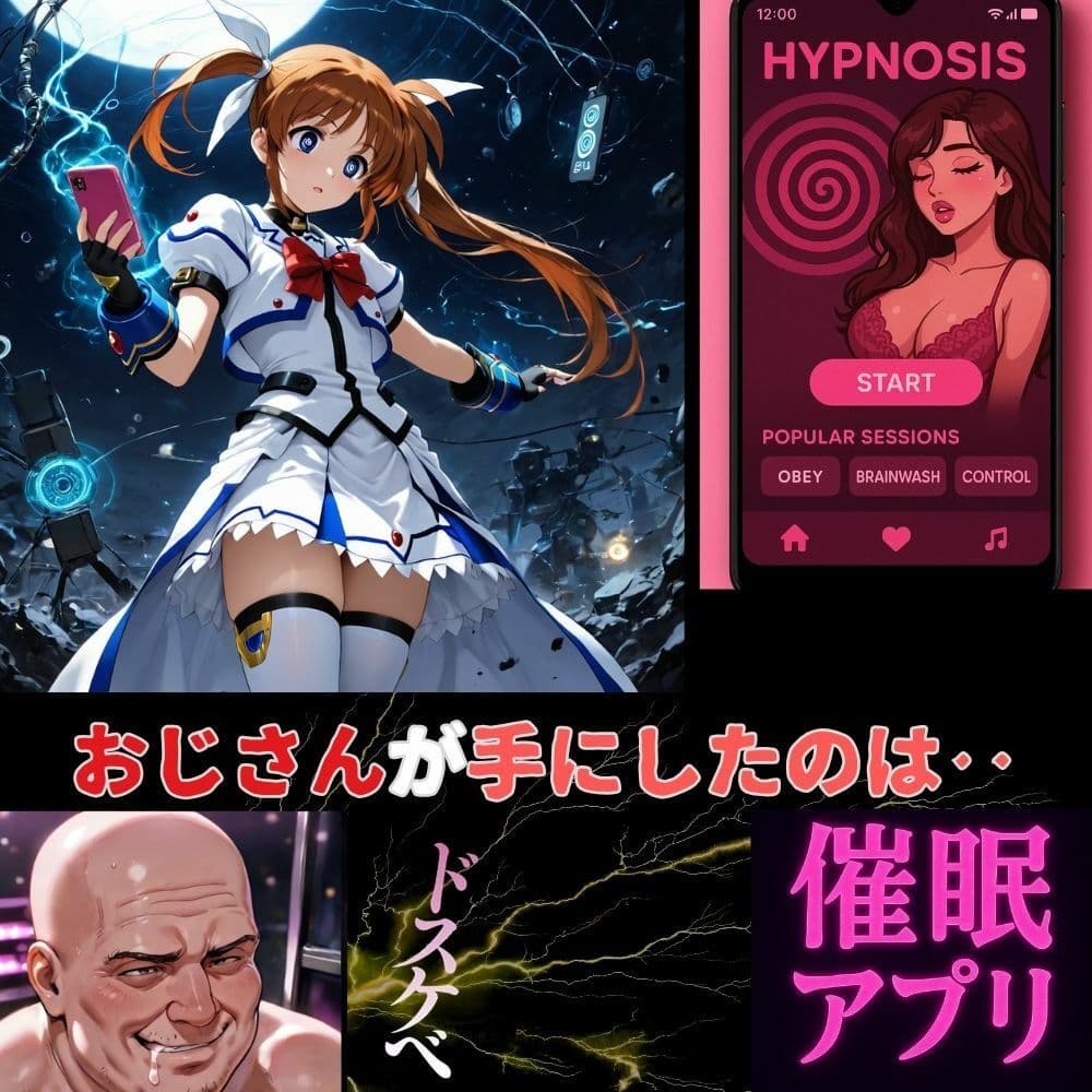 【催●レベルS】おじさん専用アプリによる魔力の強●注入‥高町なのは サンプル 1