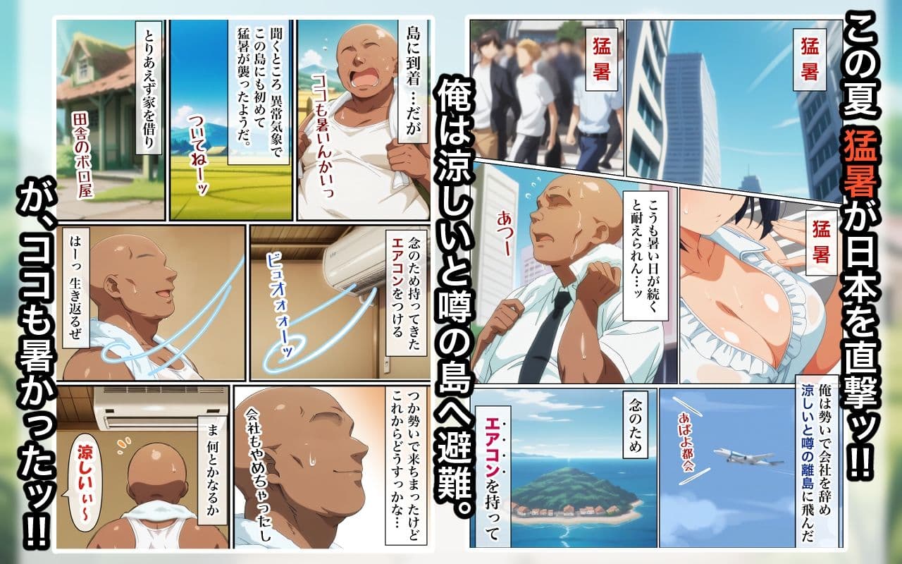 この島で俺だけがエアコンを持っているッ！ サンプル 1