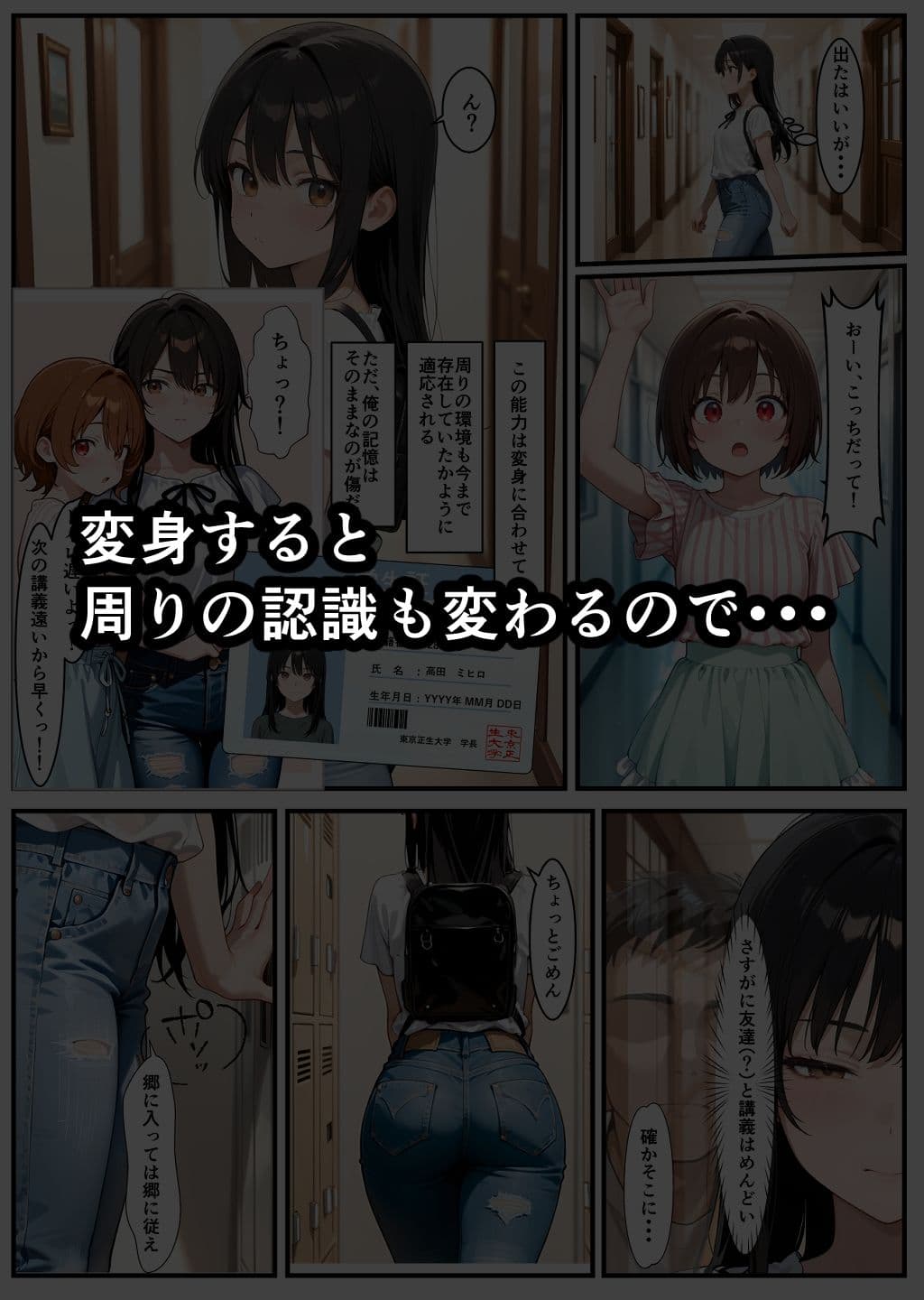 その場に合わせた変身能力で女の快感が止まらない サンプル 4