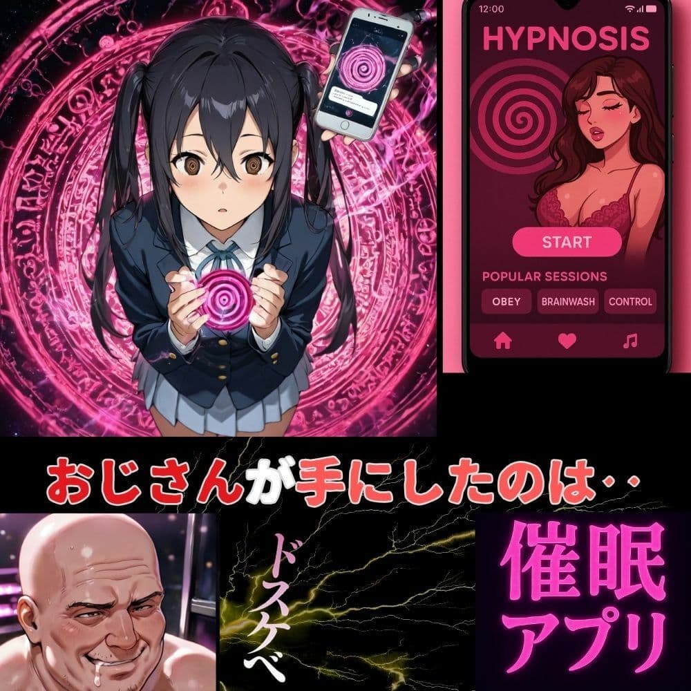 放課後の軽音部:おじさん専用催●アプリの甘い誘惑！中野梓が知った先輩にも言えない秘密‥ サンプル 1