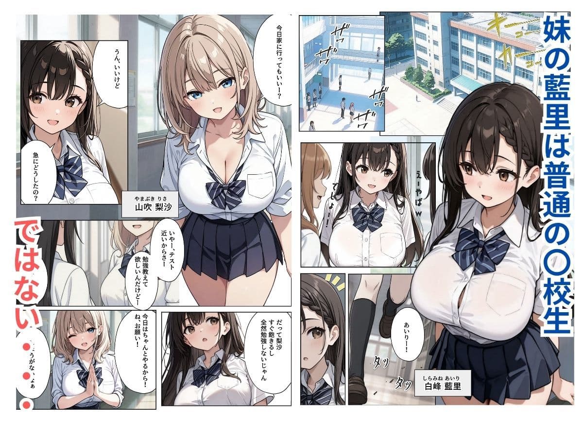 兄とSEXが日課の巨乳妹、友達にばれたけど目の前で中出しまで見せつけます サンプル 1