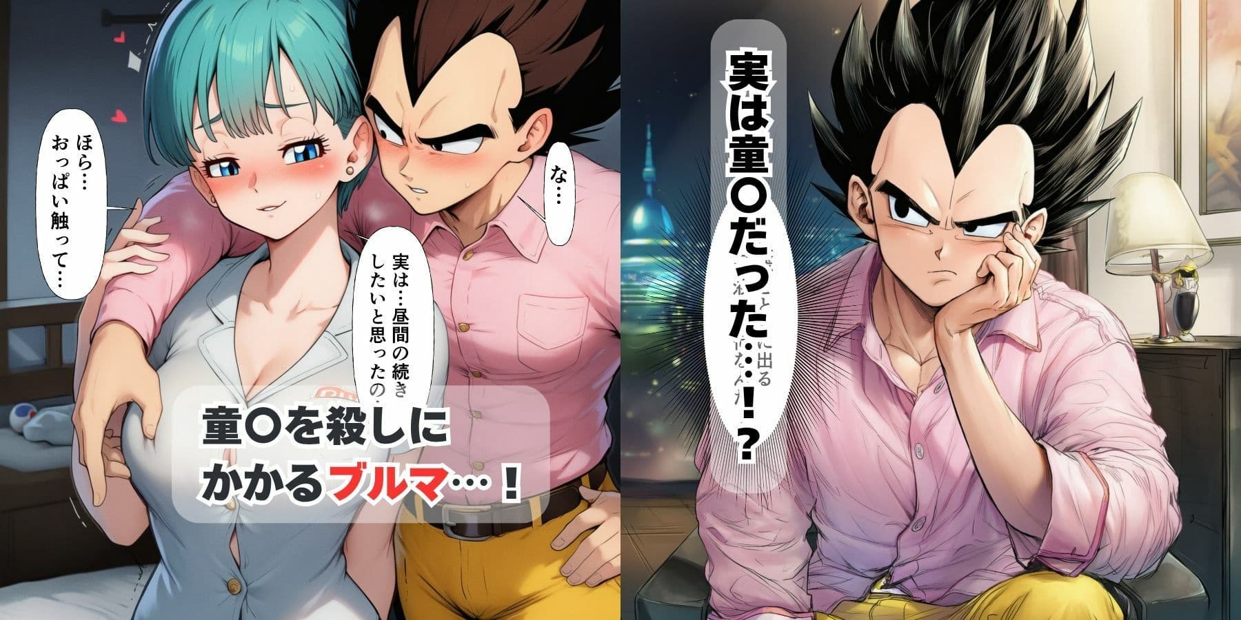 中出し孕ませビッチギャルな巨乳ブルマの性交相手はヤムチャとベジータ サンプル 8