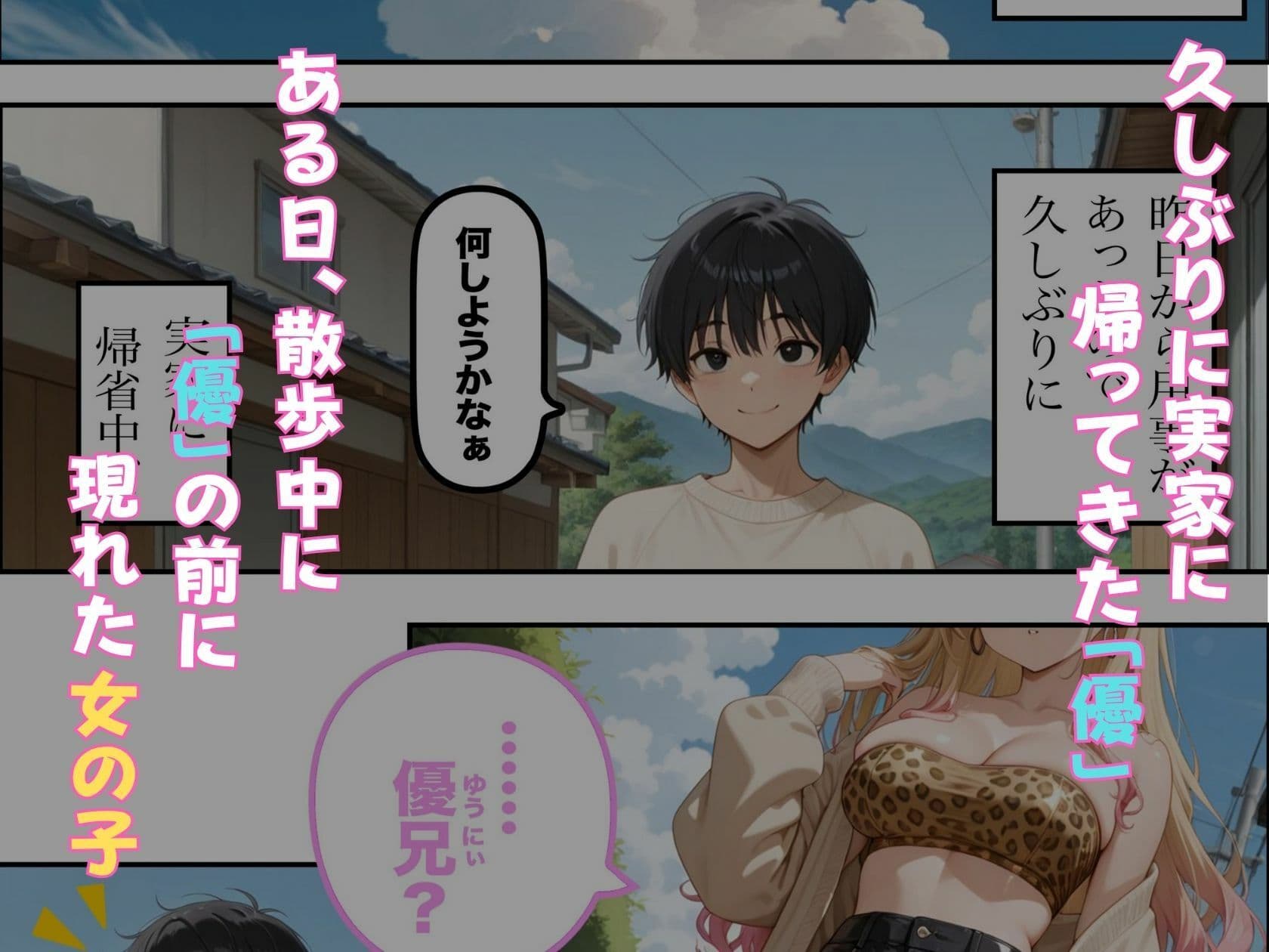 久しぶりに再会した2コ下の地味な後輩がギャルになって俺の実家でXXXする話 サンプル 1