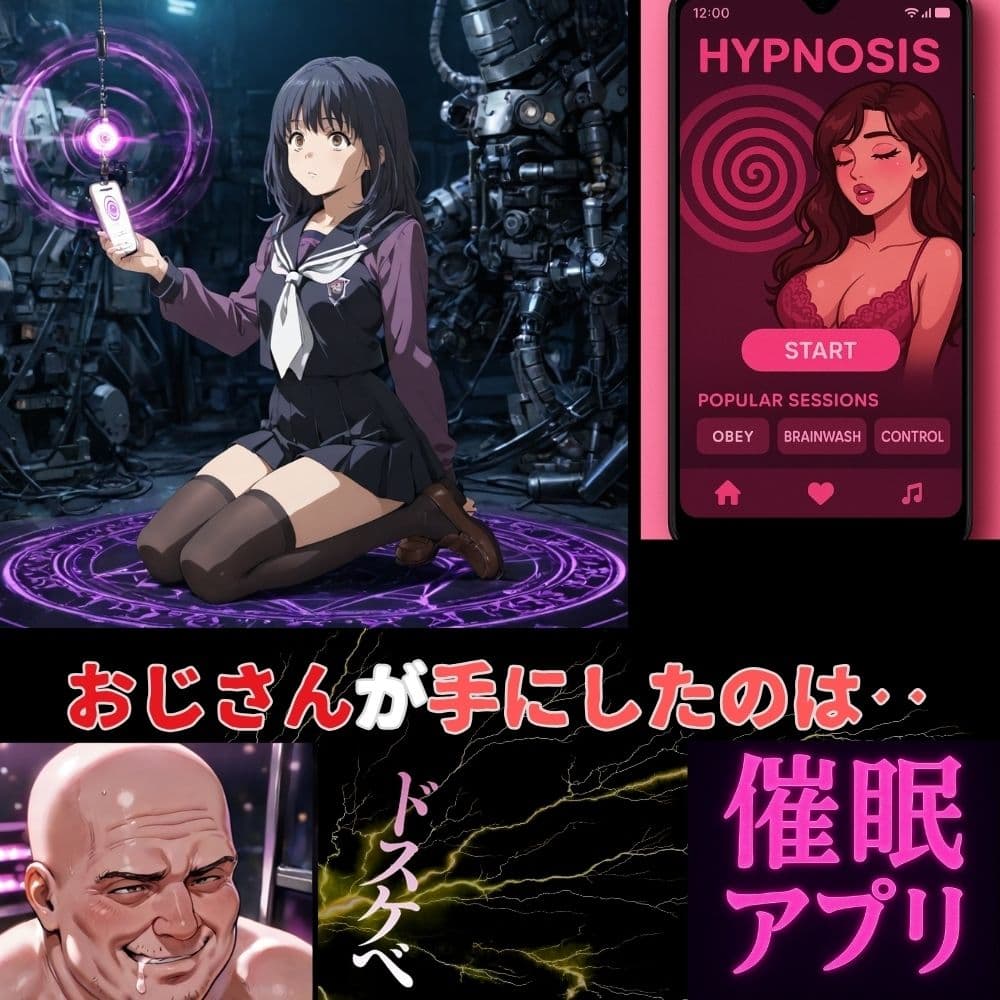 最悪の舞台‥おじさん専用催●アプリの甘いシナリオ:葦月伊織の優しさを悪用する服従コード強●注入 サンプル 1