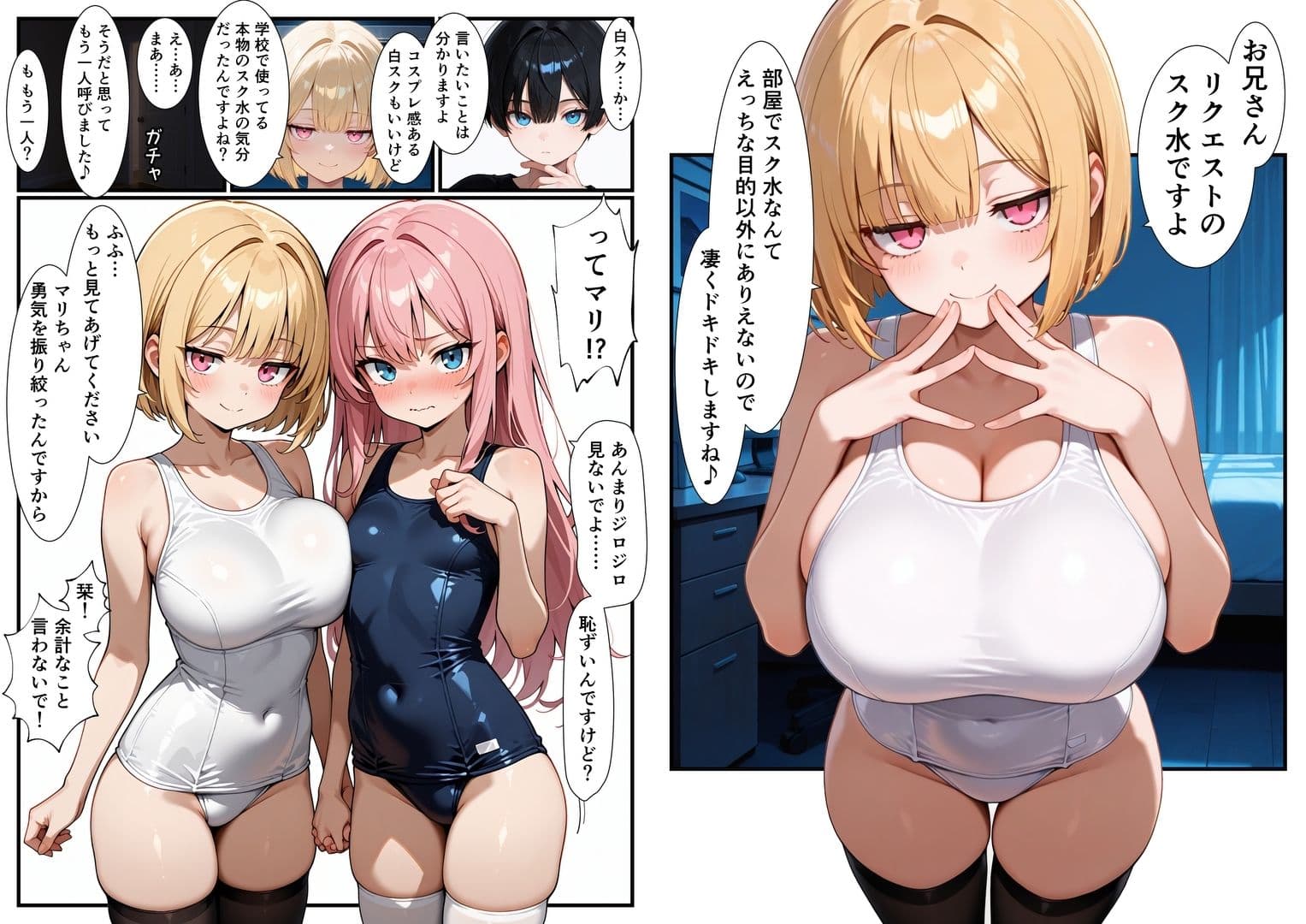 妹×妹の親友×俺  甘々3P サンプル 3