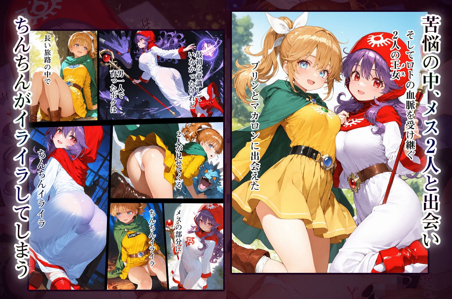 DQ2 Inbreeding of Loto’s Bloodline 旅の道中王女2人と種付け交尾の毎日 魔王が先か、孕ませが先か サンプル 3