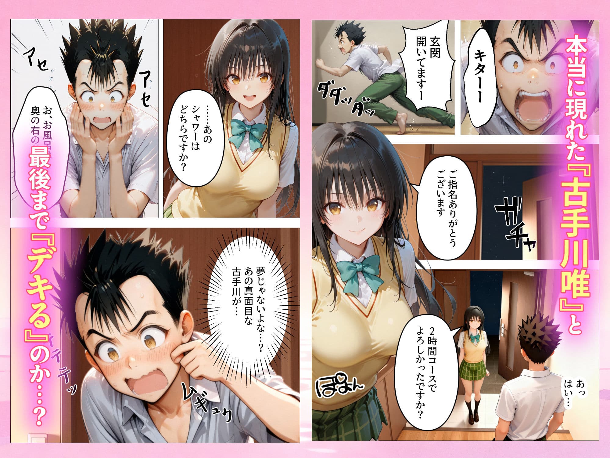 本番あり!?デリヘルノートでとらぶるハーレムをNN強奪してみた 古○川唯 西○寺春菜 籾岡里○ サンプル 8