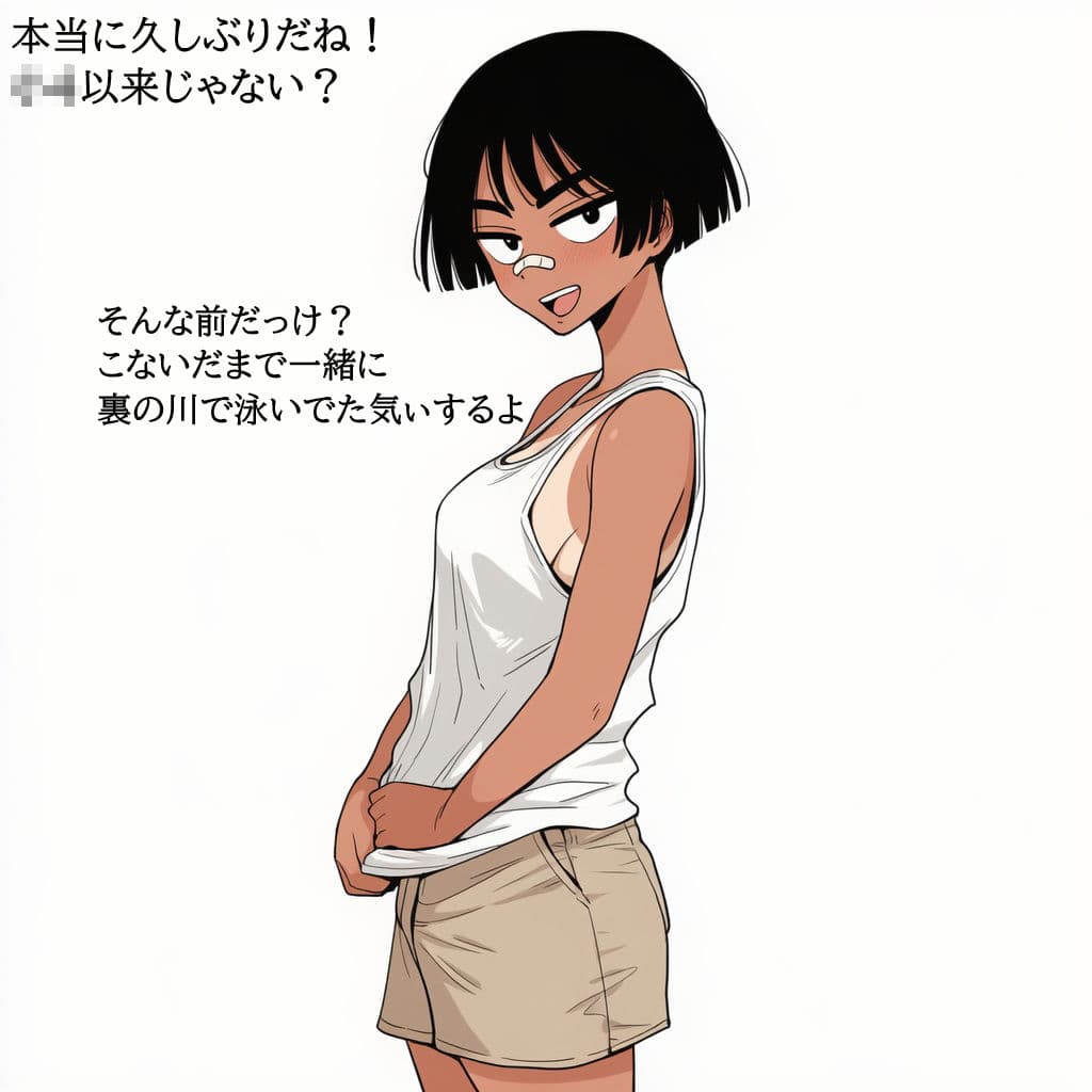 夏の田舎でボーイッシュな幼馴染に誘惑されたので、汗だくで無責任中出しセックスしまくって孕ませた。 サンプル 2