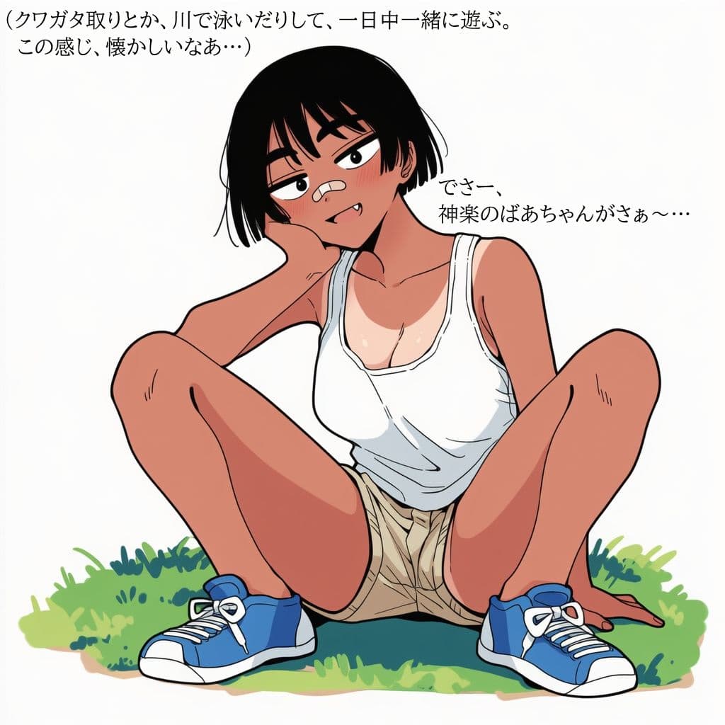 夏の田舎でボーイッシュな幼馴染に誘惑されたので、汗だくで無責任中出しセックスしまくって孕ませた。 サンプル 5