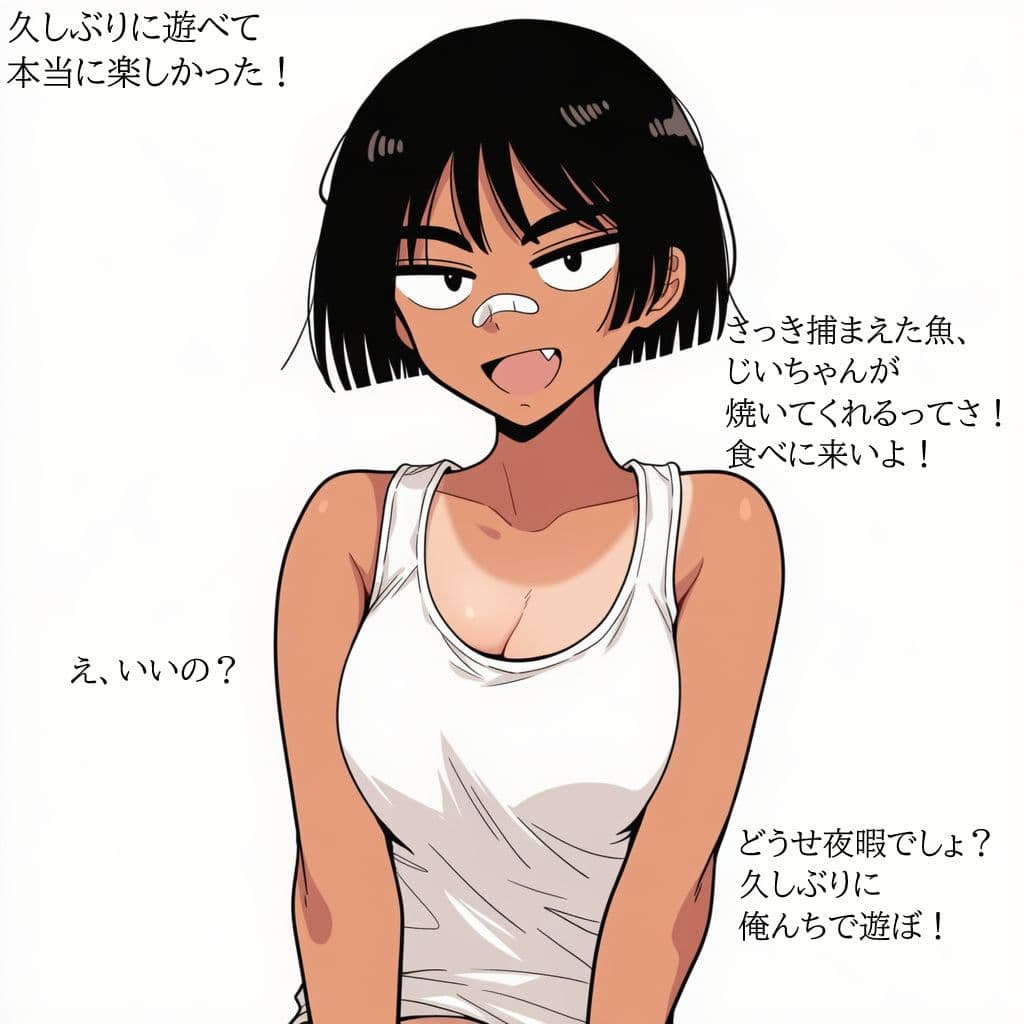 夏の田舎でボーイッシュな幼馴染に誘惑されたので、汗だくで無責任中出しセックスしまくって孕ませた。 サンプル 8