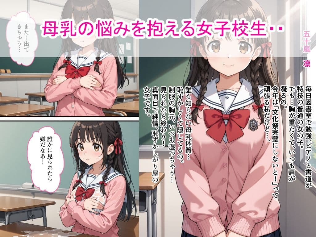 母乳女子校生が男子生徒に弱みを握られ中出し絶頂した話 サンプル 1