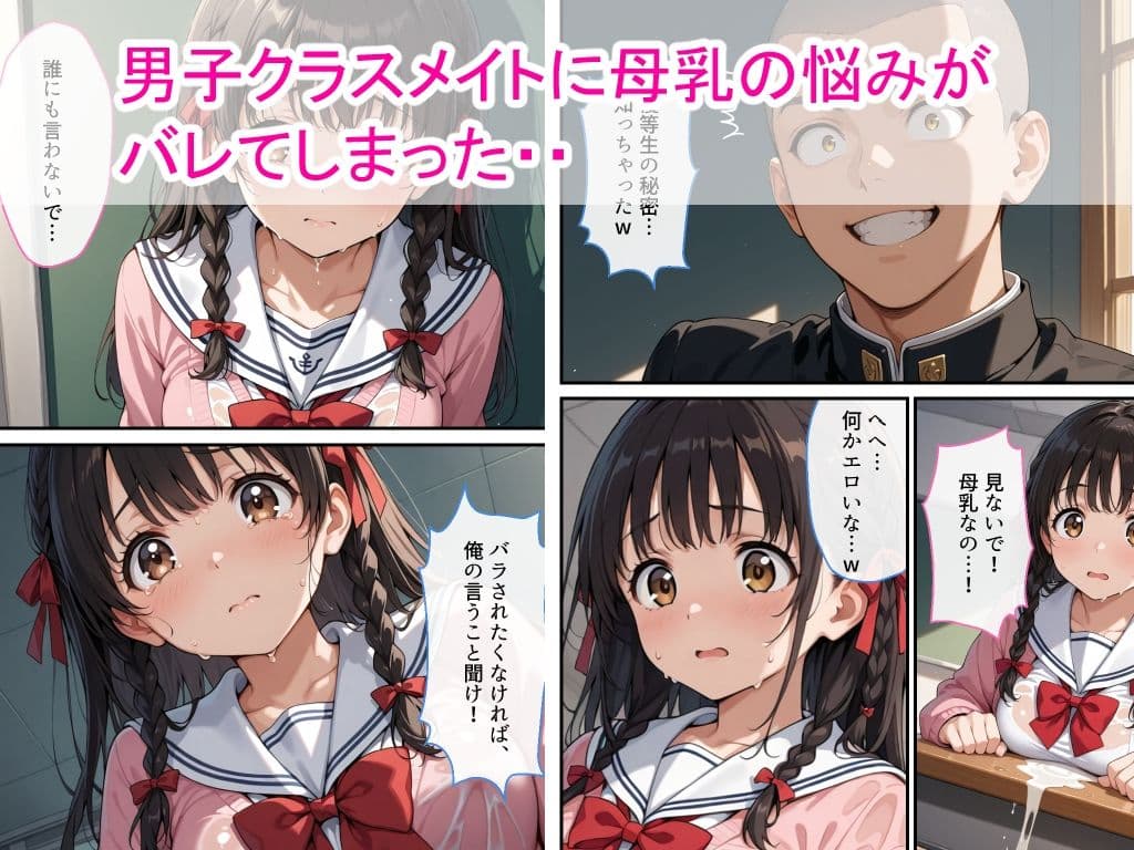 母乳女子校生が男子生徒に弱みを握られ中出し絶頂した話 サンプル 2