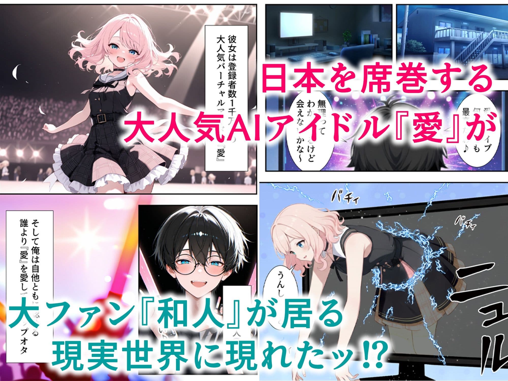 画面の向こうから推しが来た!失踪したAIアイドルとの甘とろ生活 サンプル 1