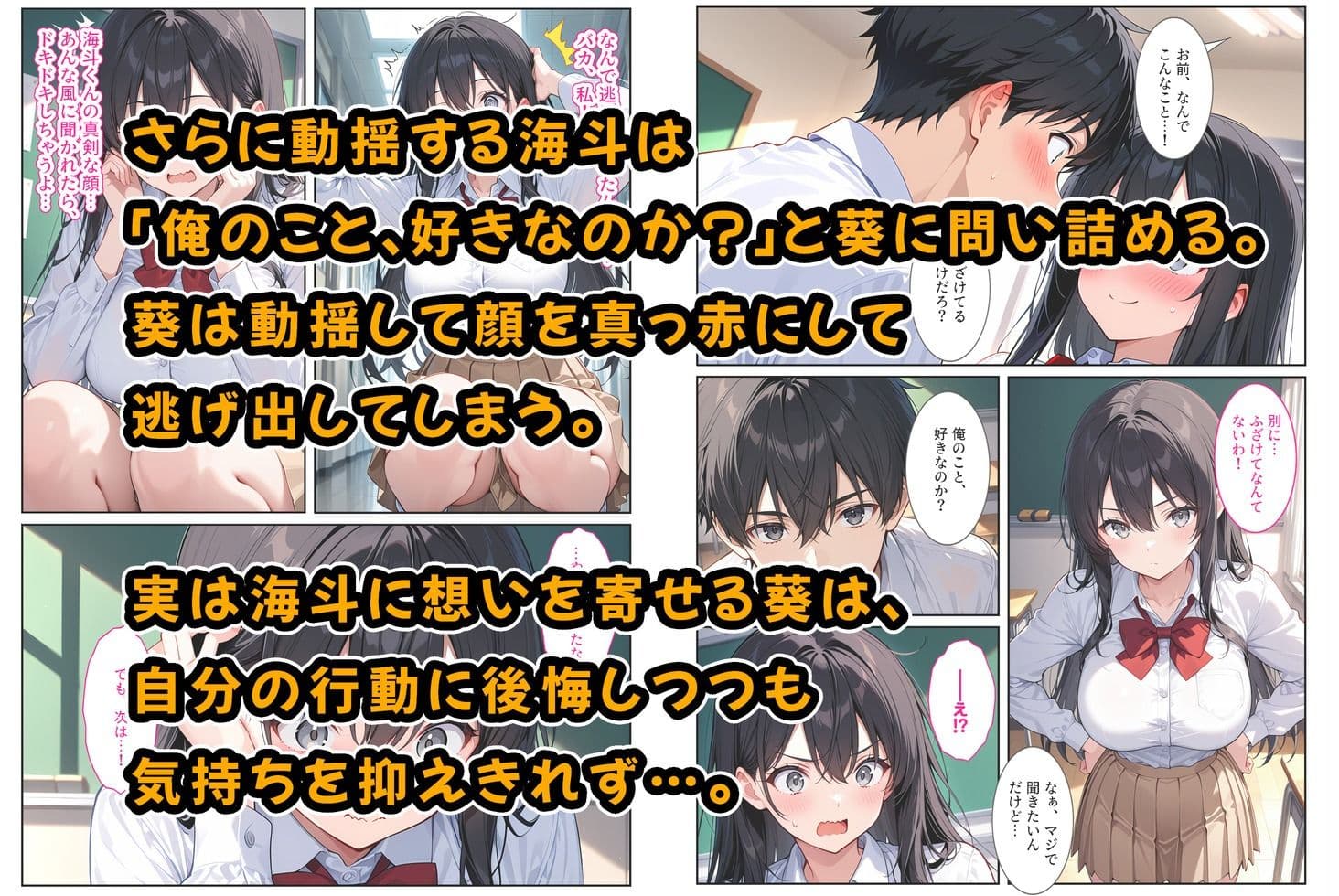 隣の席の清楚な爆乳同級生がカラダで煽って中出し懇願してくる話 サンプル 3